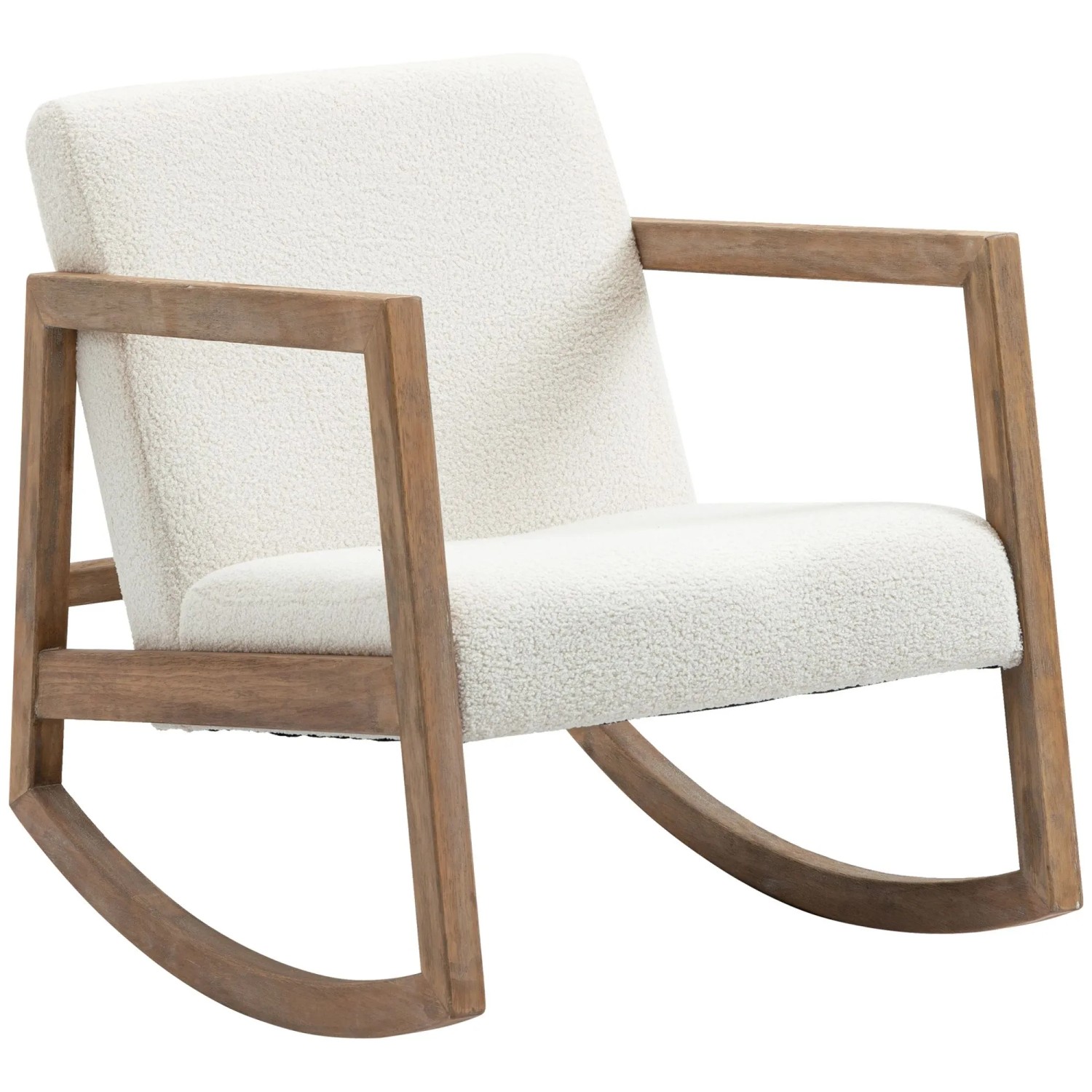 HOMCOM Schaukelstuhl mit Holzrahmen 60 x 81 x 71 cm