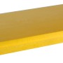 Gelbe XPS Dämmplatte, 40 mm stark, 125 x 60 cm, mit Stufenfalz.