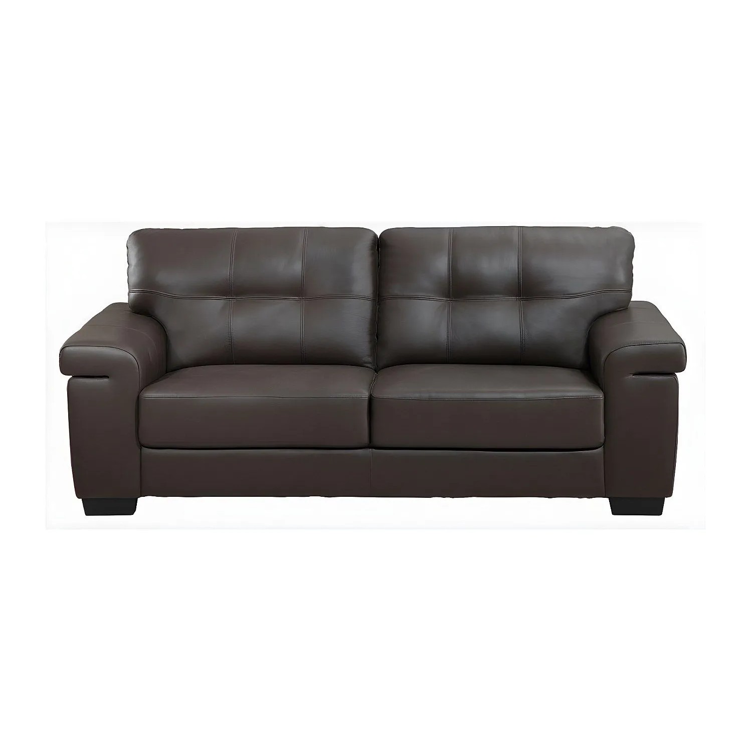 Vente-unique Sofa Ohne Schlafmöglichkeit Hazel Schokoladenbraun 207 cm