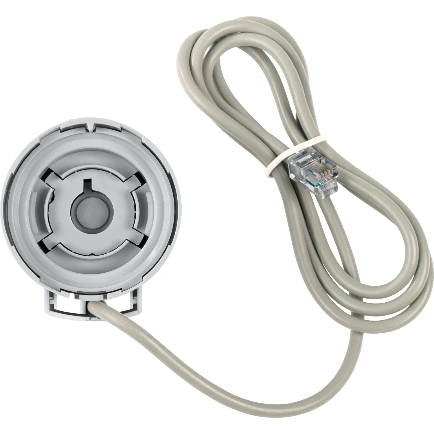 Homematic IP Stellantrieb motorisch mit Kabel und Stecker für Smart Home Heizungssteuerung.
