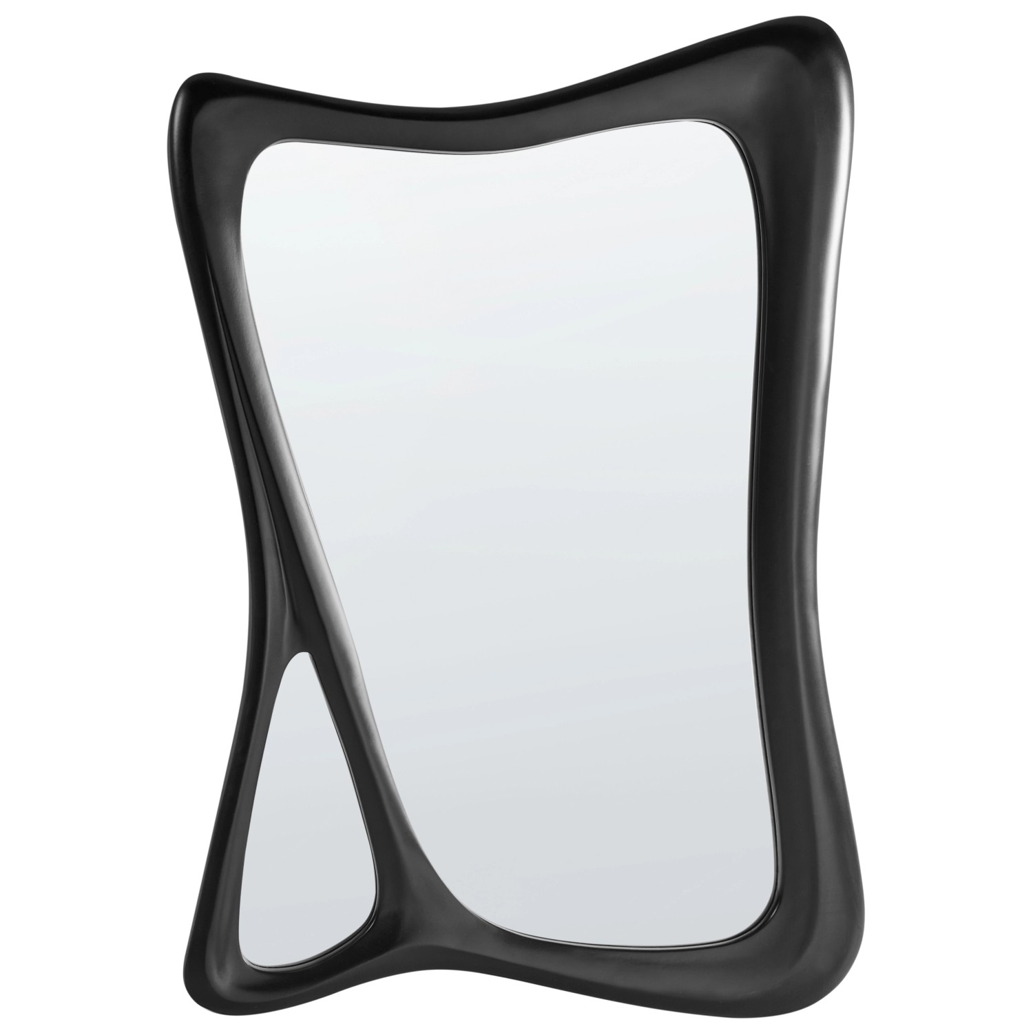 Beliani Wandspiegel LANESTER Schwarz 3x70x100