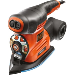 Black+Decker Multischleifer KA280, 220W, mit AutoSelect-Technologie für Schwingschleifen, Dreieckschleifen und Exzenterschleifen.