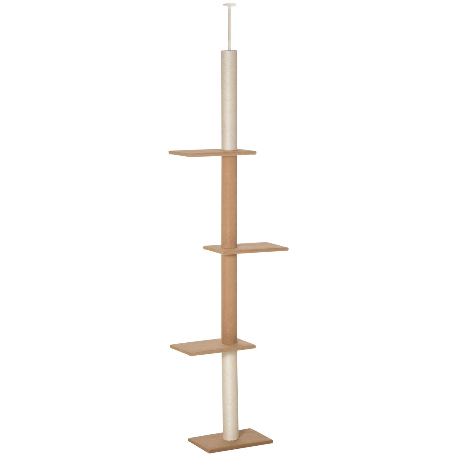 PawHut Kratzbaum Deckenhoch 228-260cm Mit 3 Ebenen