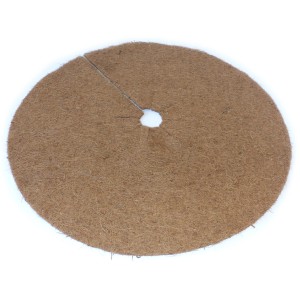 Kokosfaser Mulchscheibe, Ø 60cm, Natur, Winterschutz für Pflanzen und Unkrautunterdrückung.