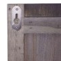 Detailansicht der Rückseite der Wandgarderobe C89 mit Pinnwand im Shabby Look.