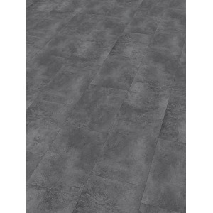 Check One Click-Vinylboden Mettingen Beton, graue Fliesenoptik, ideal für Wohnräume.