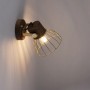 Just Light Wandleuchte Alami, 1-flammig, Messing matt mit Holz