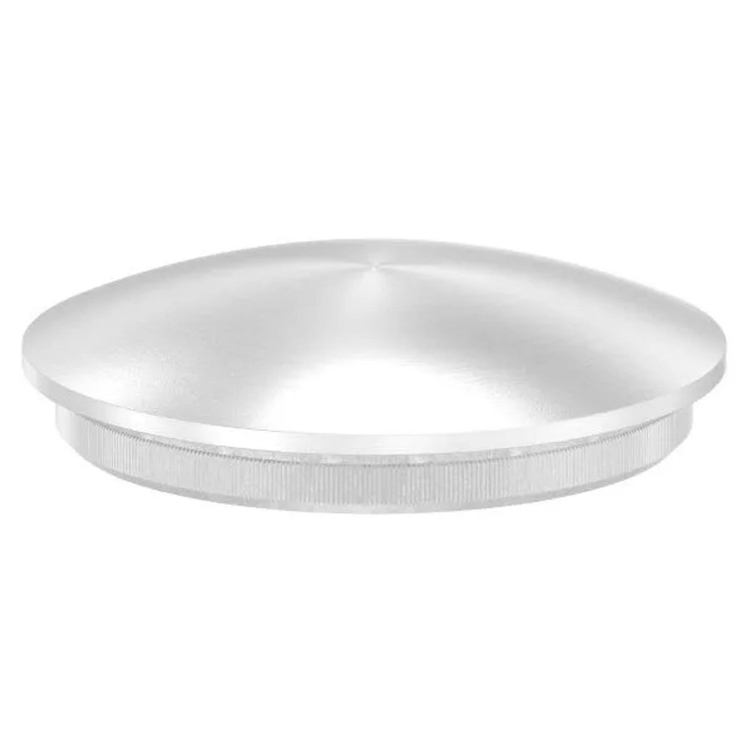 FeNau Rohrendkappe Edelstahl V2A Für Rohr Ø 48,3 mm WS 2,5 mm Gewölbt Zum Einschlagen