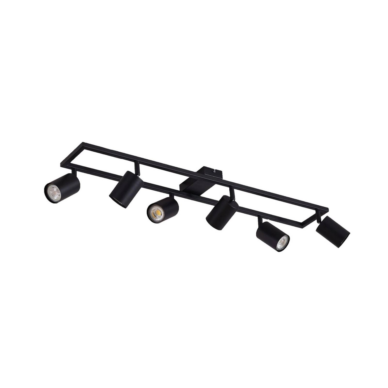 Lindby Strahler Bravius 10041625 Modern in Schwarz aus Metall 6-flammig GU1 günstig online kaufen