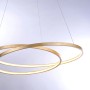 Moderne LED-Pendelleuchte Roman Gold (Ø 72 cm) von Paul Neuhaus mit warmweißem Licht.