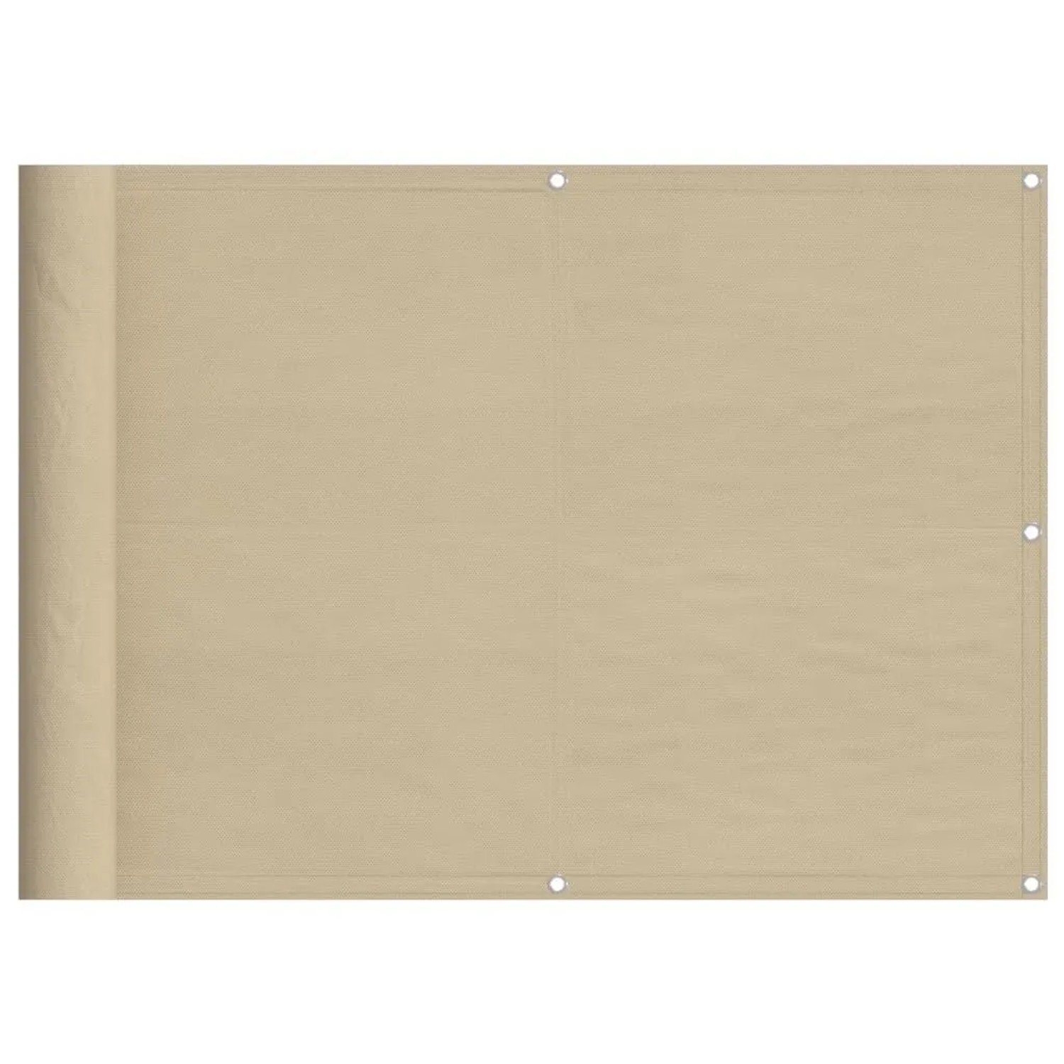 vidaXL Balkon-Sichtschutz Beige 75x800 cm 100 % Polyester-Oxford 4000173