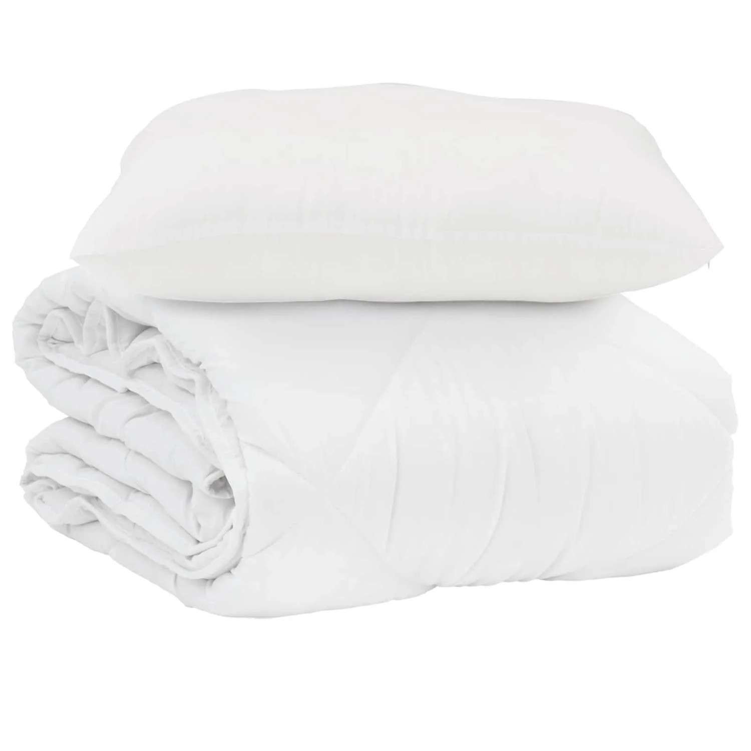 vidaXL Sommerdecke mit Kissen 2-Tlg Weiß Mikrofaser 3376469 günstig online kaufen