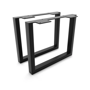 HEVVA Möbelfüße GRAZ, 2er Set, schwarz, 25x30 cm – ideal für DIY Möbelprojekte.