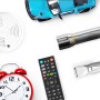 Anwendungsbeispiele für Energizer D Mono Batterien: Spielzeugauto, Taschenlampe, Wecker, Fernbedienung, Haarschneider, Rauchmelder.