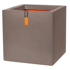 Capi Europe Blumentopf Quadratisch Smooth NL 30 cm x 30 cm x 30 cm Taupe