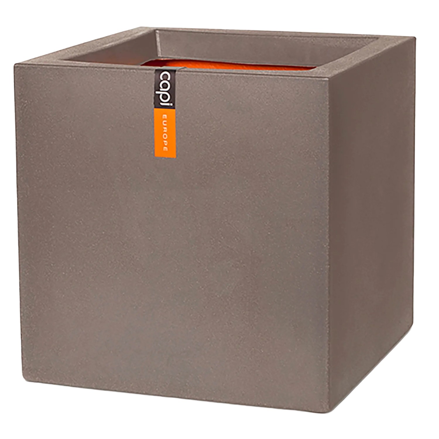 Capi Europe Blumentopf Quadratisch Smooth NL 30 cm x 30 cm x 30 cm Taupe