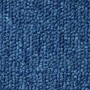 Detailaufnahme: Dunkelblauer Karat Teppich London mit flachem Schlingenflor.