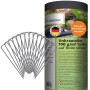 TTL GARDEN Unkrautvlies 100g/m² 1x50m 50m² Rolle Schwarz Inkl. 100 Erdanker 150mm Schwarz Gartenvlies Mulchvlies UV-stabil
