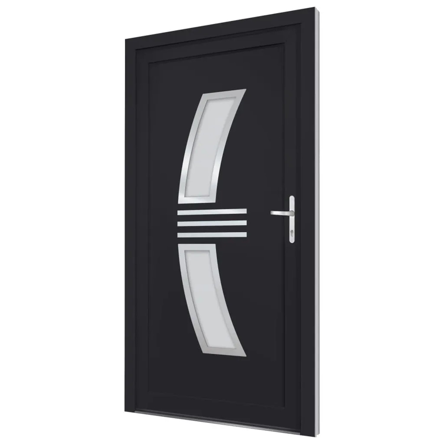 vidaXL Haustür Anthrazit 108x208 cm PVC 3187940 günstig online kaufen