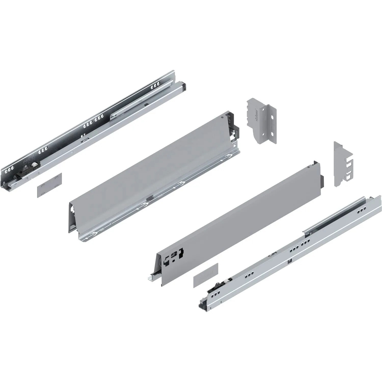 Blum Tandembox antaro M Vollauszug Blumotion 500 mm 30 kg Grau