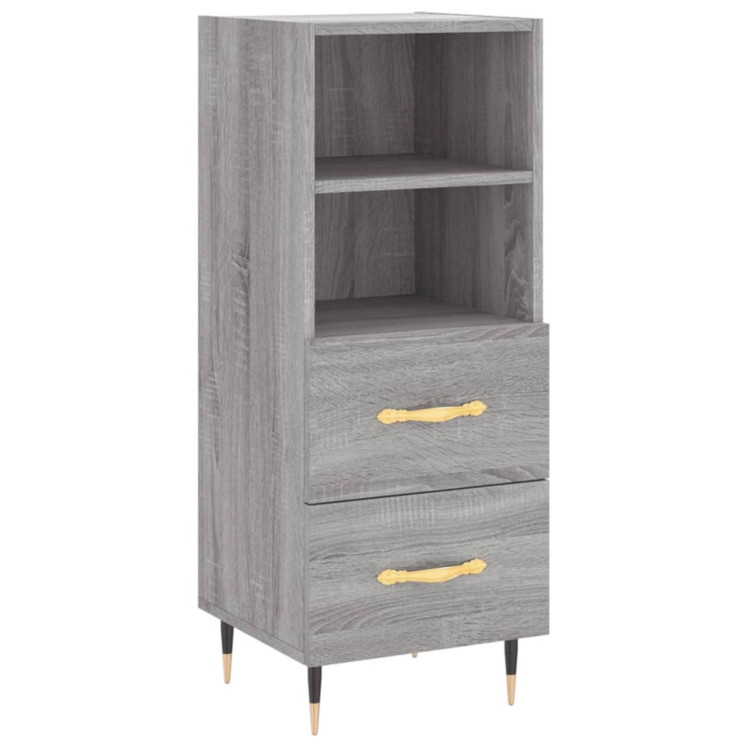 vidaXL Sideboard Grau Sonoma 34,5x34x90 cm Holzwerkstoff 828650 günstig online kaufen