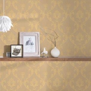 Bricoflor Vliestapete in Braun und Gold mit Barock Ornament und Metallic-Effekt für Wohnzimmer.
