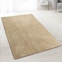 Beiger KARAT Shaggy Teppich Barcelona, Hochflor Wohnteppich nach Maß, 66x100 cm.