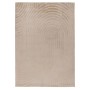 Beiger Lalee Kurzflorteppich Comfort 501 mit modernem 3D Effekt Design, 80x150 cm.