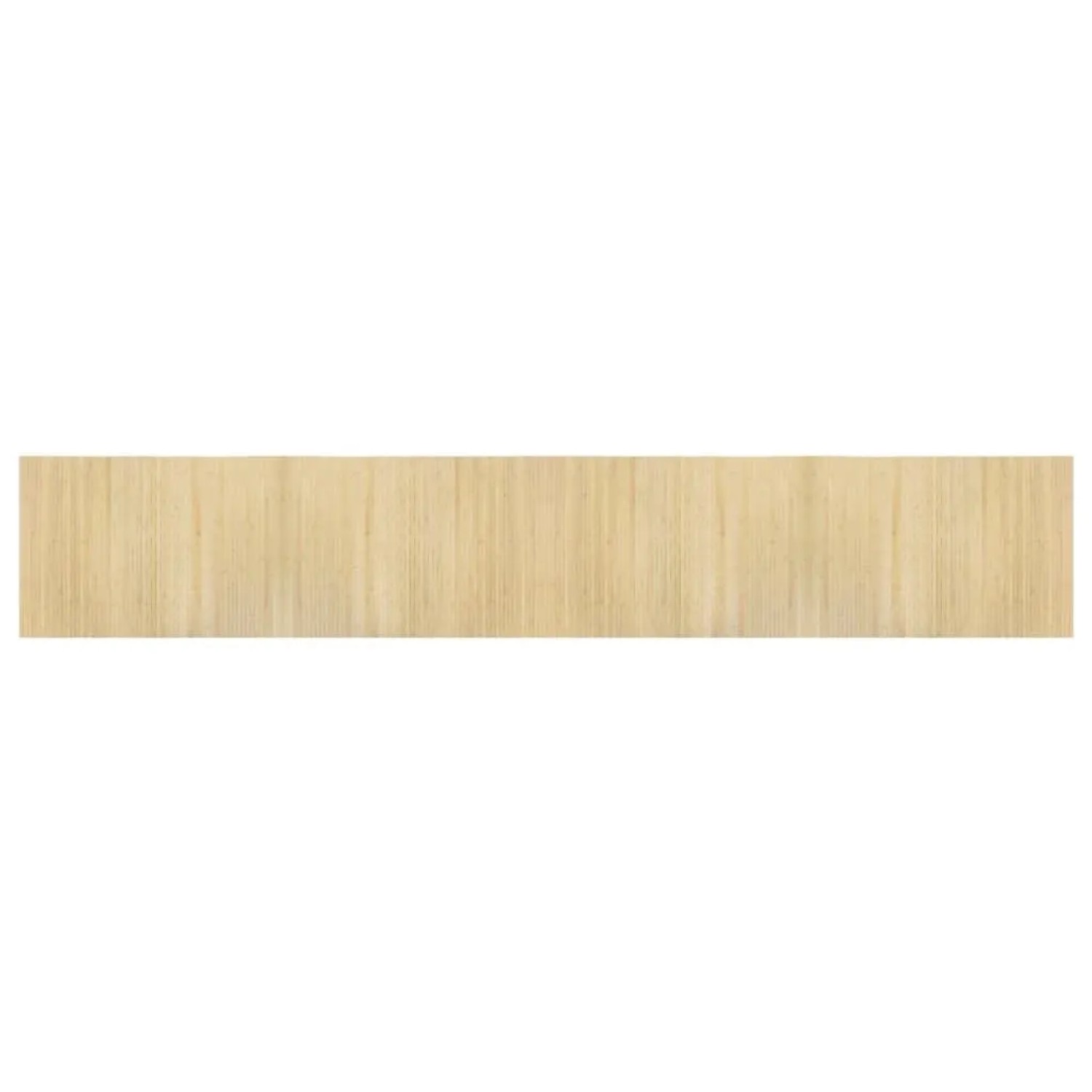 vidaXL Teppich Rechteckig Hell Natur 70x400 cm Bambus 376759
