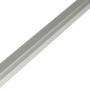 Alberts Eckprofil aus Aluminium, 24x24x2000 mm, silberfarben, für Kantenschutz.