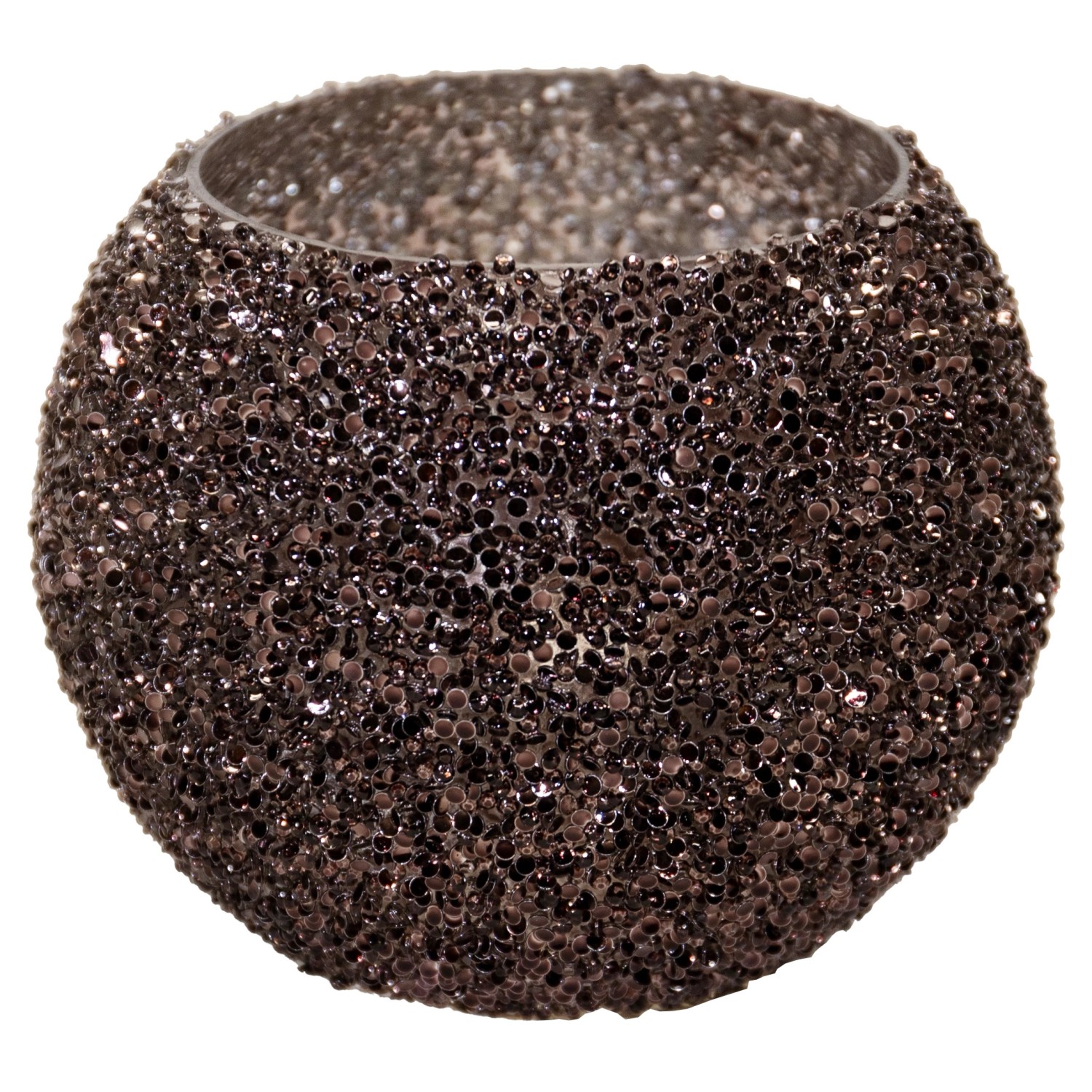 M Colections Vase Strass Bowl Schwarz Ø 13,5 cm x 10 cm günstig online kaufen