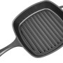 El Fuego Bratpfanne aus Gusseisen mit Riffelung und zwei Griffen für Grillutensilien.