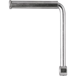 Sfs Universal-Eindrehkurbel aus Metall für Einbohrbänder, L-förmig, silberfarben. Zubehör für Türen.