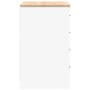 vidaXL Garagen-Aufbewahrungsschrank Weiß 60x51x85 cm Massivholz Kiefer 860598_7
