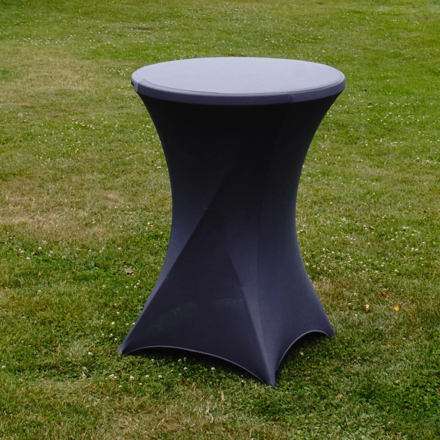 TRUTZHOLM Stehtischhusse Stretch Durchmesser 80cm Anthrazit