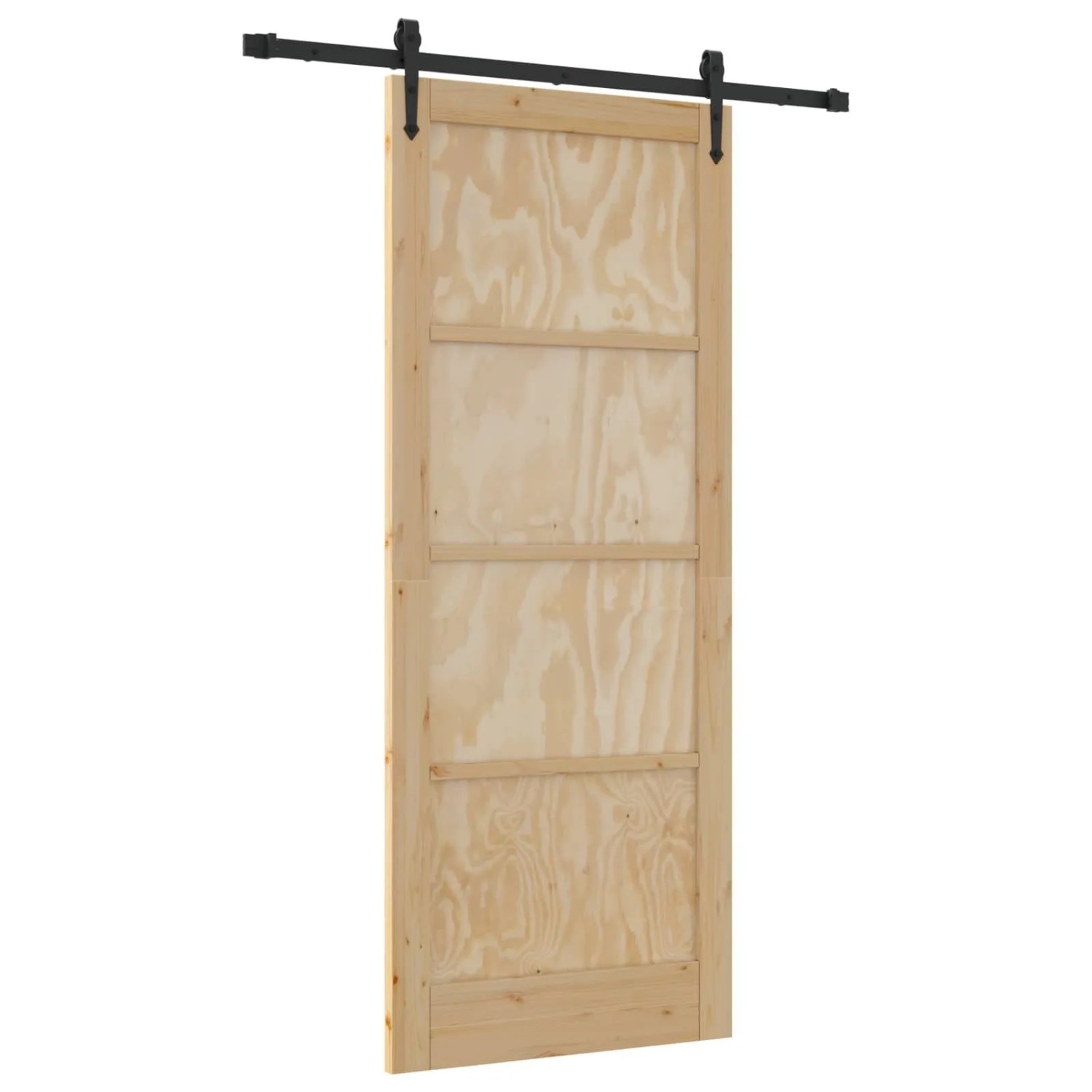 vidaXL Schiebetür ORKDAL Natur 86 x 211 cm Massives Kiefernholz 3445601