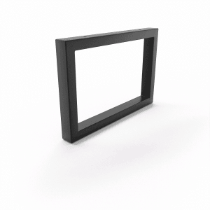 HEVVA Waschtischhalterung RHEIN 20 cm Hoch 30 cm Tief 1 Halter Schwarz