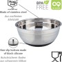 Wenko Schüssel Aru, 4 l, aus Edelstahl mit rutschfestem Silikonboden, ideal für Grillutensilien.