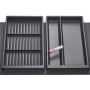 SOTECH ORGA-BOX Vario SET 3 Anthrazit für 80er Schublade Mehrzweckeinsatz Gewürzeinsatz Antirutschmatte Orga-Weave
