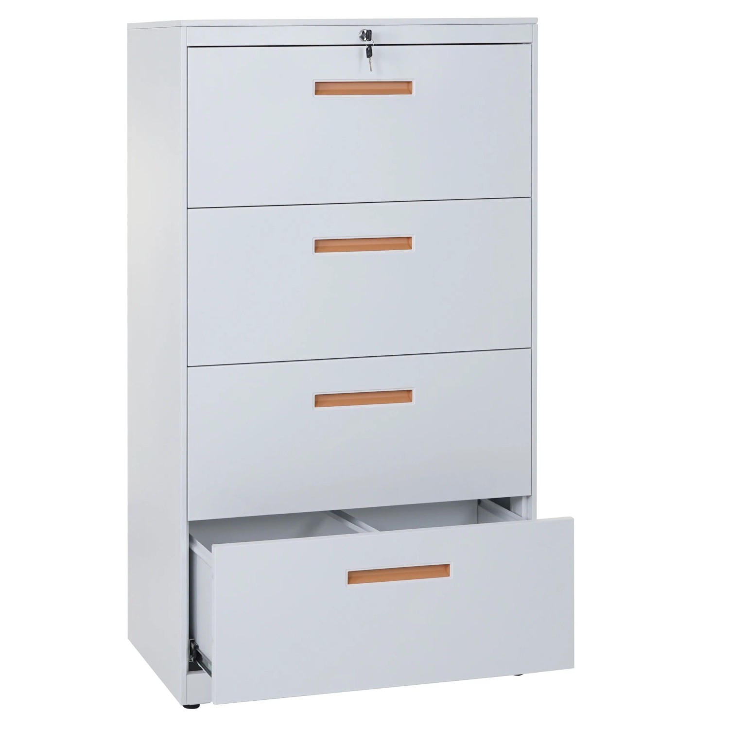 Mcw Hängeregisterschrank A10 Abschließbar A4 132x76x46cm Weiß