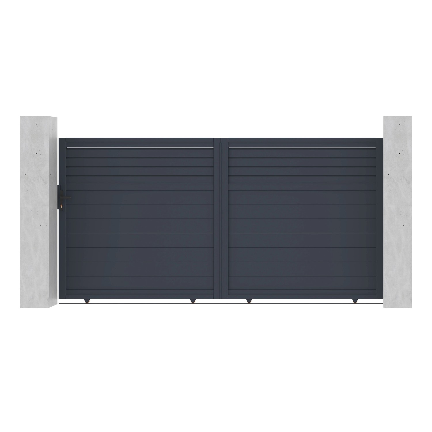 Casanoov Schiebetor Aus Aluminium 3 5M Carpatia H 180Cm Grau günstig online kaufen