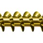 Goldene Spax Universalschraube mit Senkkopf und PZ-Antrieb, 5 Stück.
