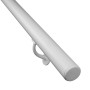 Treba Handlauf-Set H27, Aluminium, Ø 4,2 cm, 150 cm, Weiß. Handlauf mit Wandhalterung.