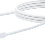 Weißes Schwaiger USB-A zu USB-C Kabel zum Laden und Synchronisieren von Geräten.