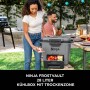 Ninja Kühlbox FrostVault 28L mit Trockenzone in Schiefergrau, ideal für Picknick und Camping.