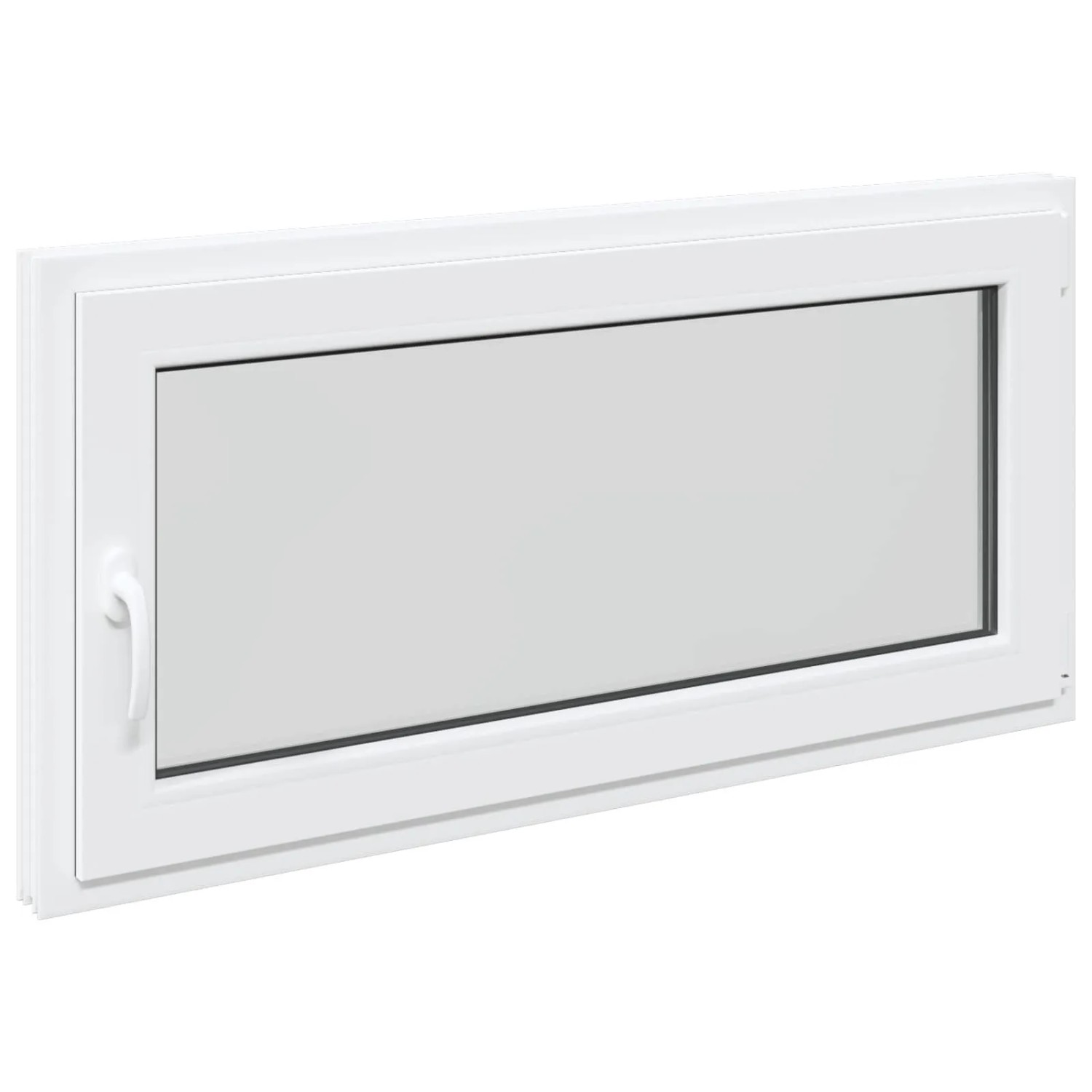 vidaXL Kellerfenster RISOR Weiß 120 x 60 cm PVC und Glas 42047219