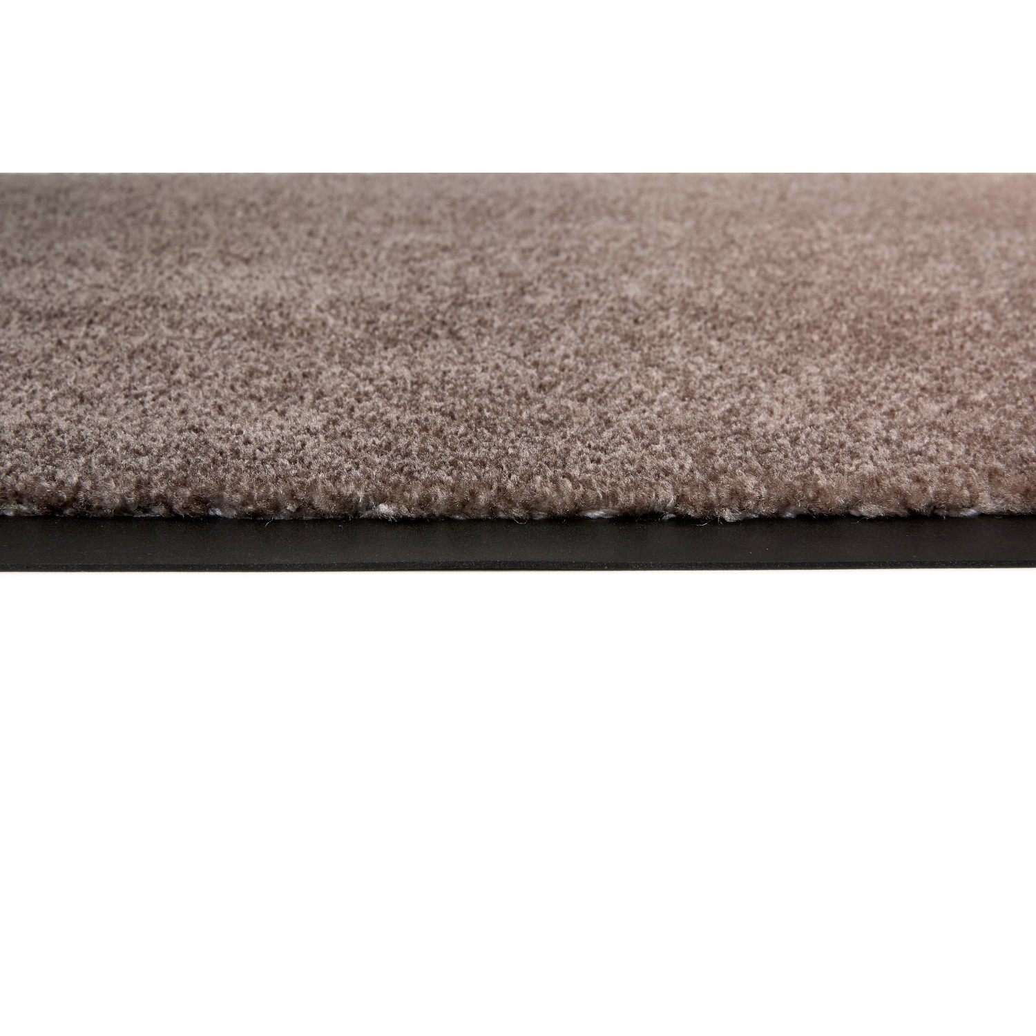 Detailaufnahme der Schöner Wohnen Fußmatte Miami in Beige-Taupe, 50x70 cm. Strapazierfähige Schmutzfangmatte.