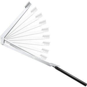 Tectake Automatischer Fensteröffner Für Gewächshaus  Temperaturgesteuert Hubkraft 7 kg Pro Stück 32 x 4 50 x 5 cm Silber