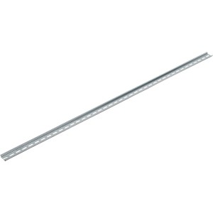 Gelochte Hutschiene, 1 Meter, zur Montage von Leitungsschutzschaltern und Reihenbaugeräten.