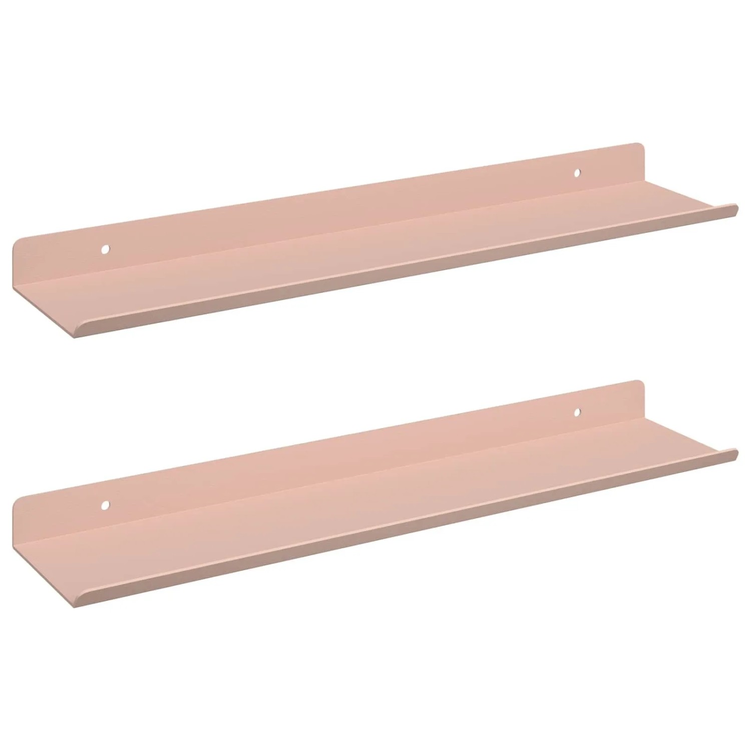 vidaXL Schwebendes Regal Wandmontiert 2 Stk Rosa 40 x 9 x 2,5 cm Stahl 8003950